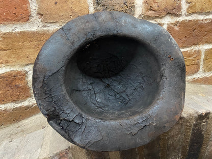 An early 19th century leather miner’s hat