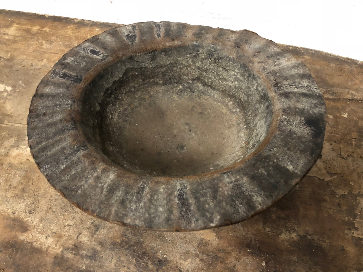 19th century leather costermonger’s hat