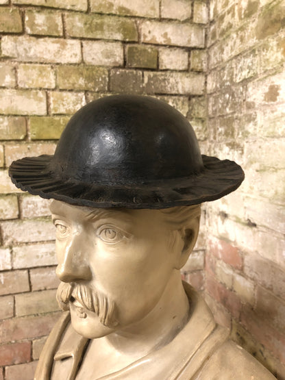 19th century leather costermonger’s hat