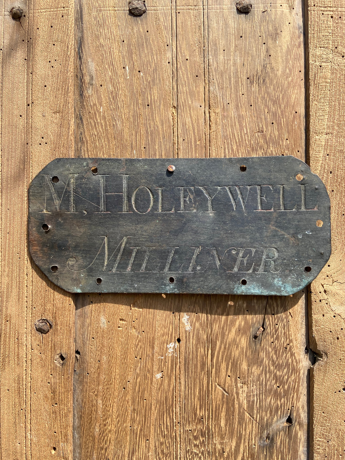 An English Regency copper trade sign from Lincolnshire c. 1815
