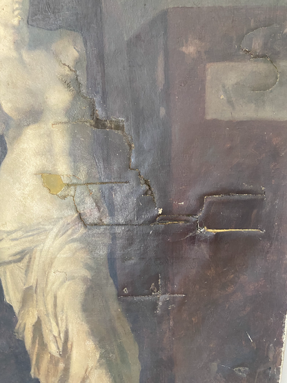 A large portrait of the Venus De Milo signed 1889 A. Déchenaud