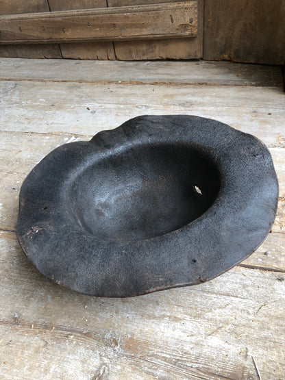 Early 19th c leather hat