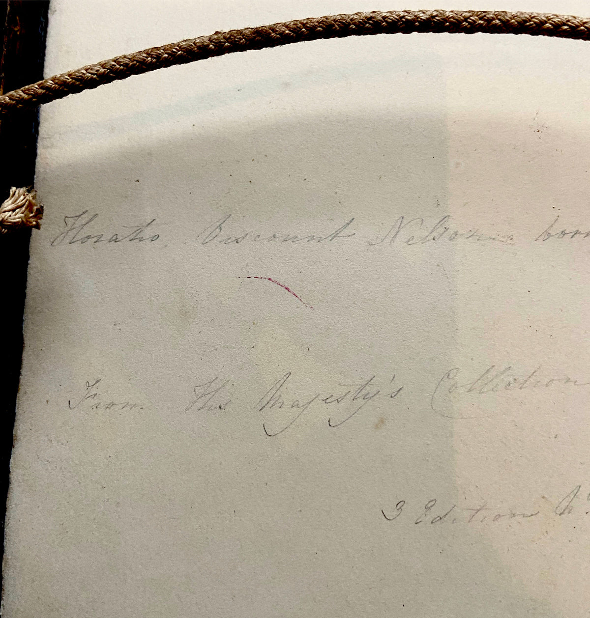An original pencil drawing of Admiral Viscount Nelson, by William Thompson 20th December 1832