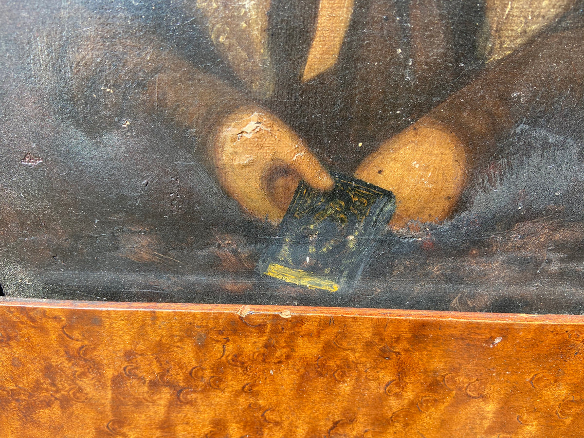 Primitive portrait of Sarah Newman  - sentenced to death for robbery at The Old Bailey later transported to Tasmania