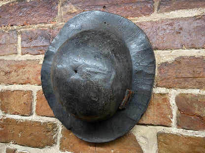 An early 19th century leather miner’s hat