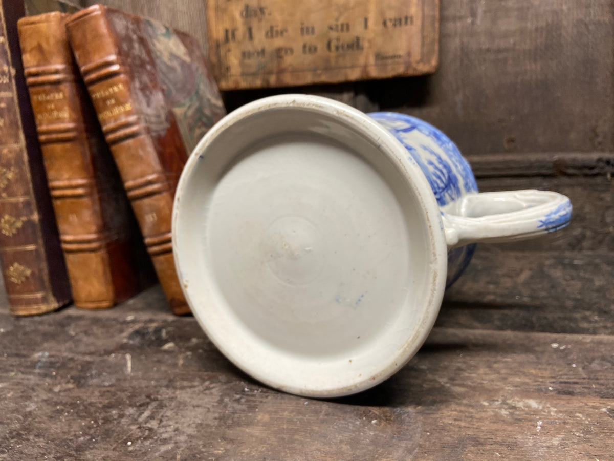 Large 19th century two handled Staffordshire mug c. 1860