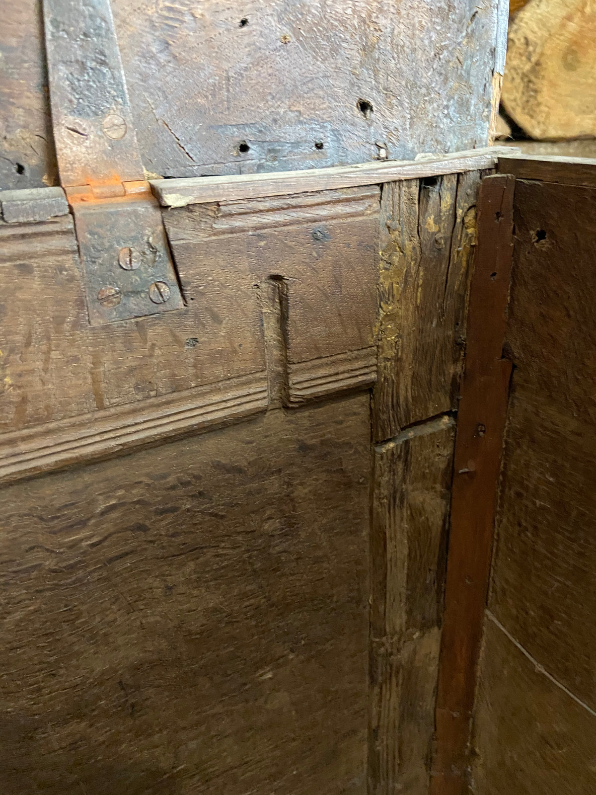 17th century joined oak chest, Exeter chest with Thomas Dennis connections