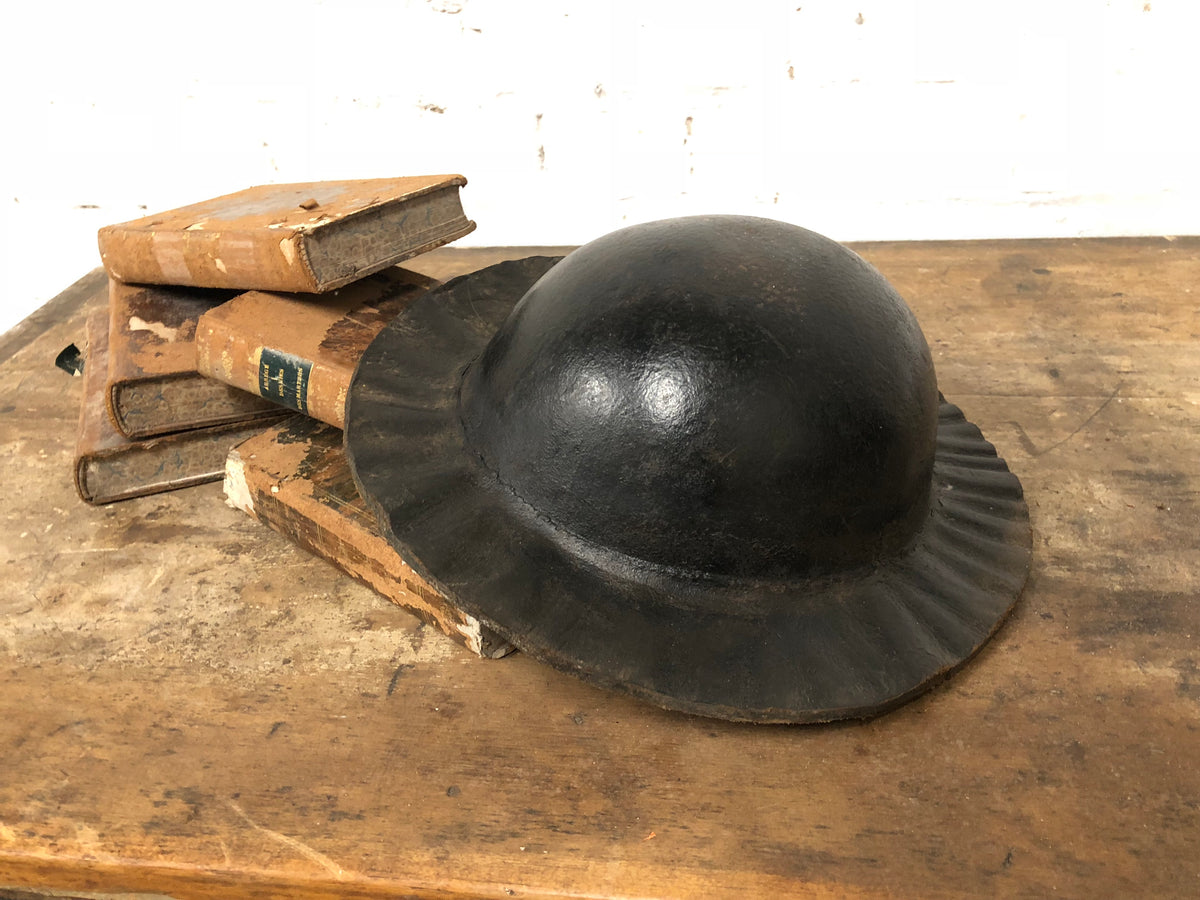 19th century leather costermonger’s hat