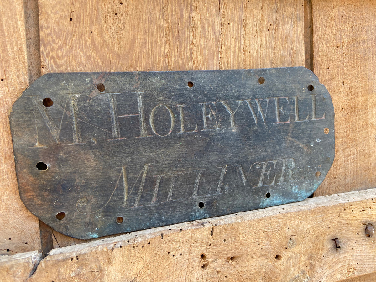 An English Regency copper trade sign from Lincolnshire c. 1815