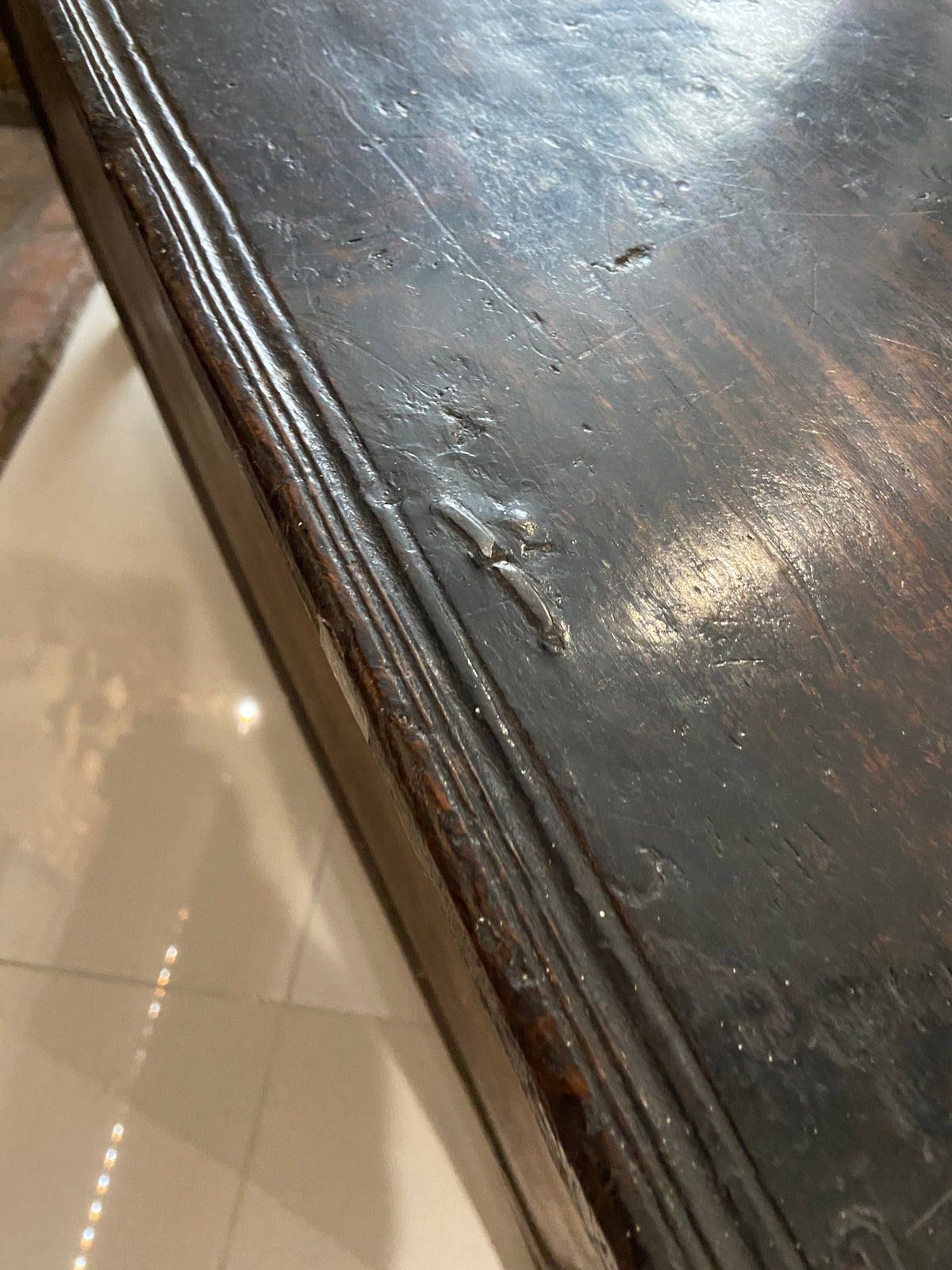 17th century joined oak chest, Exeter chest with Thomas Dennis connections