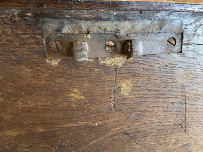 17th century joined oak chest, Exeter chest with Thomas Dennis connections