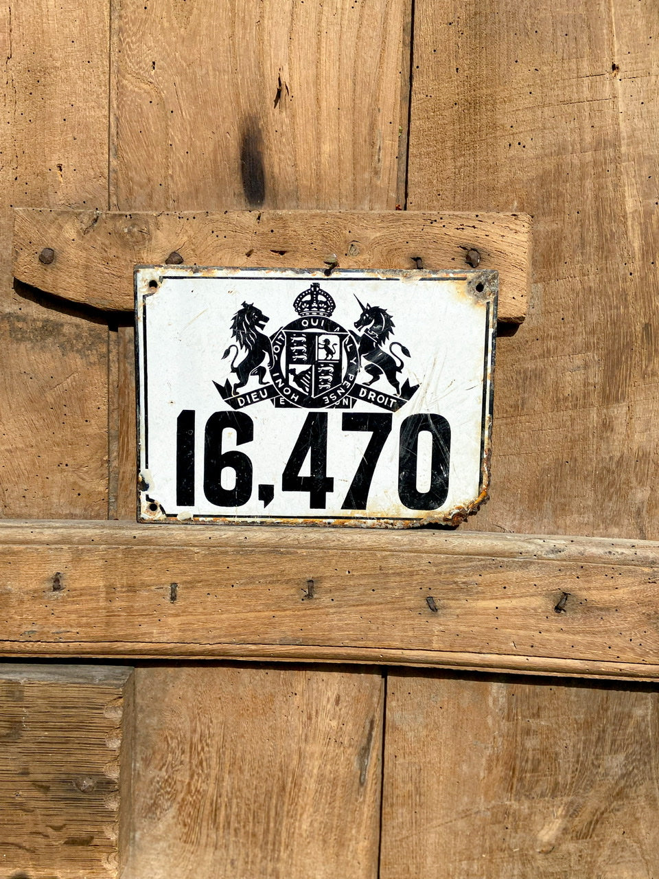 1930s London Hackney Carriage Plate