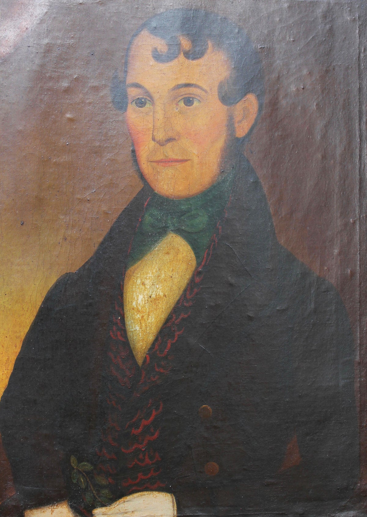 Portrait of an American botanist or herbalist c. 1830
