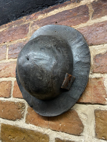 An early 19th century leather miner’s hat