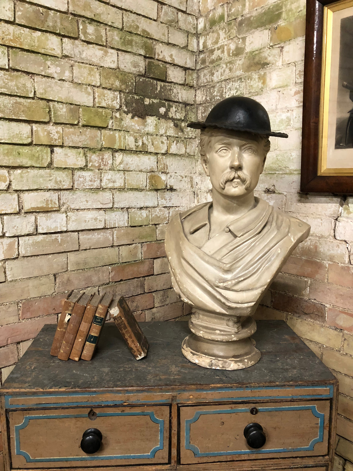 19th century leather costermonger’s hat