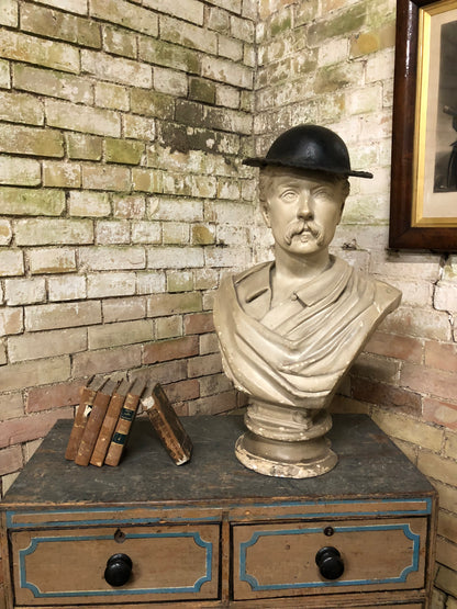 19th century leather costermonger’s hat