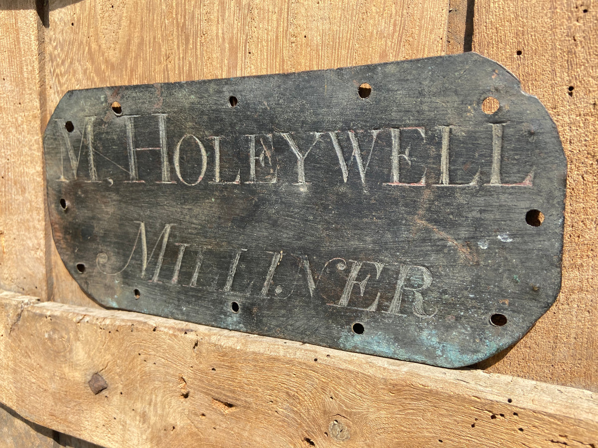 An English Regency copper trade sign from Lincolnshire c. 1815