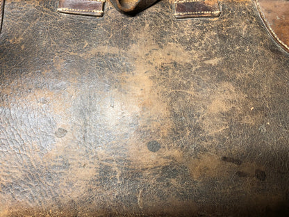 19th c leather merchant’s bag