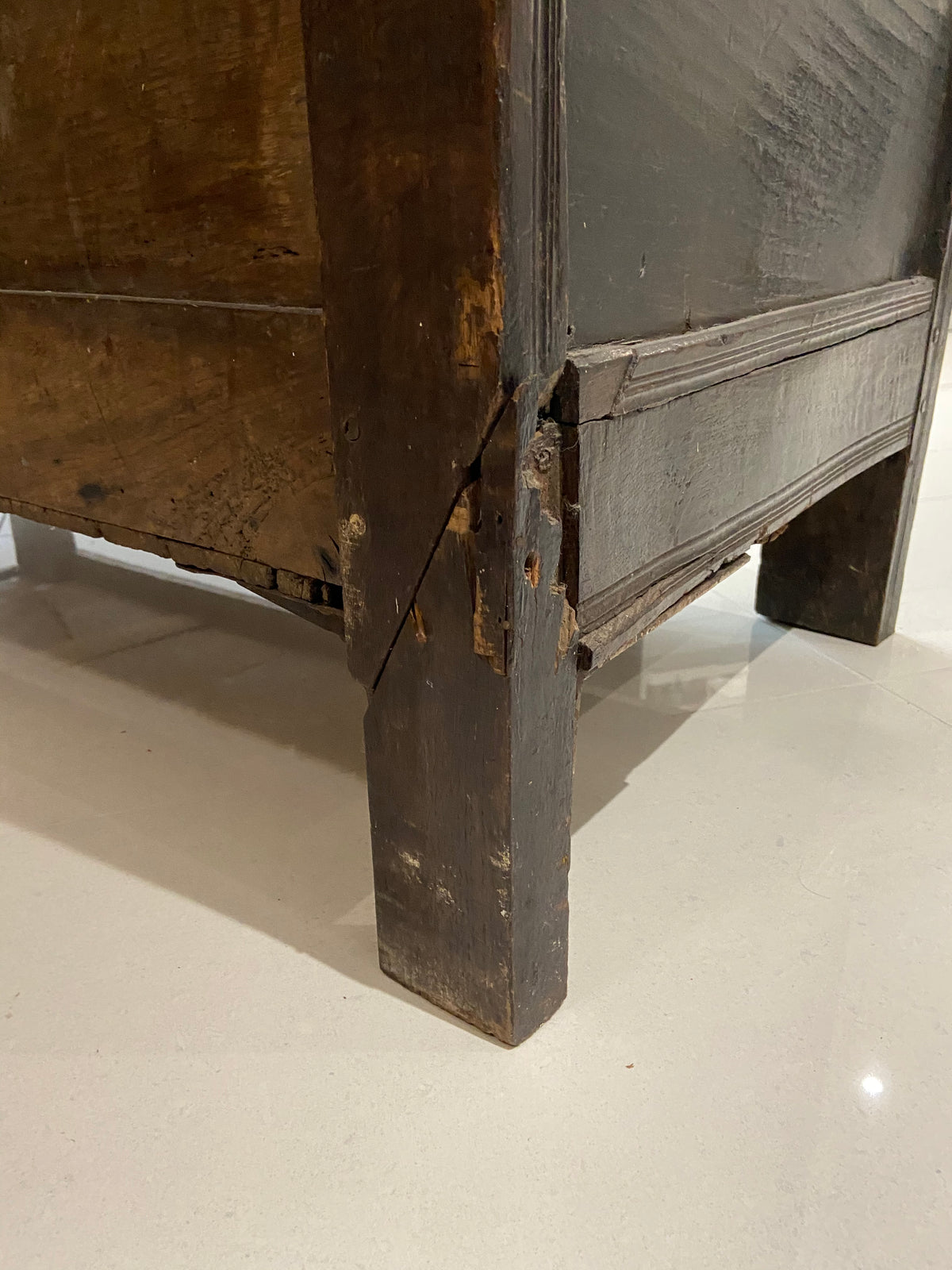 17th century joined oak chest, Exeter chest with Thomas Dennis connections