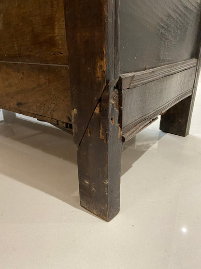 17th century joined oak chest, Exeter chest with Thomas Dennis connections