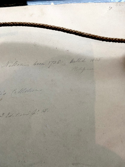 An original pencil drawing of Admiral Viscount Nelson, by William Thompson 20th December 1832
