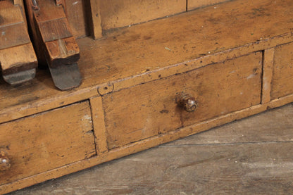 A 19th century English carpenter's tool cabinet