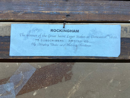 19th century aquatint of Rockingham, winner of the St Leger Stake at Doncaster