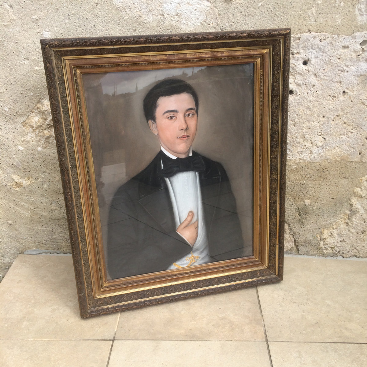 19th c French school portrait of a gentleman