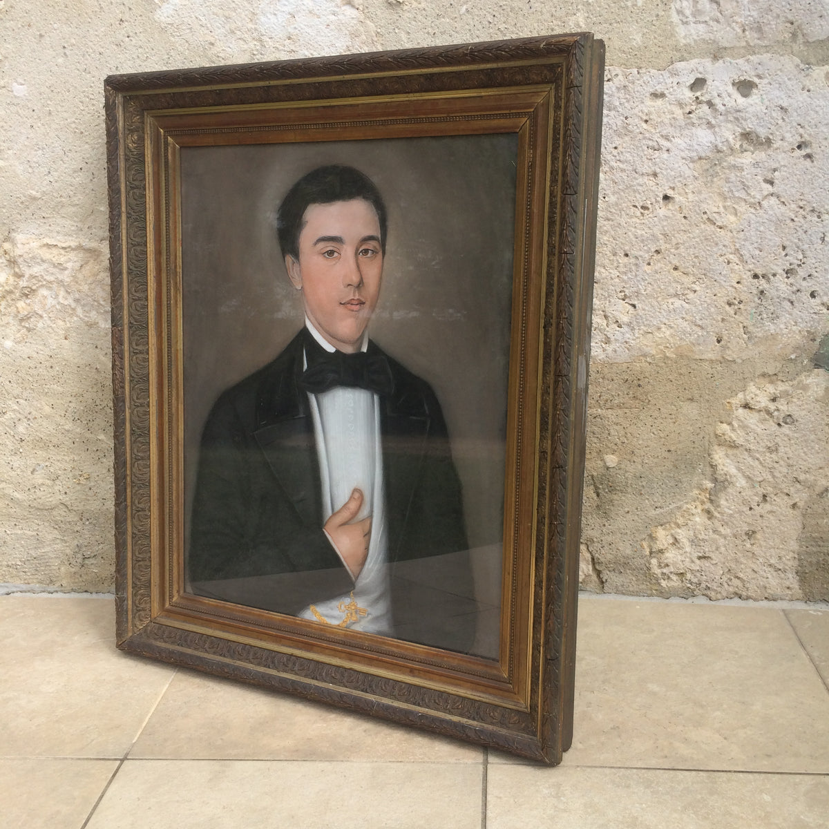 19th c French school portrait of a gentleman