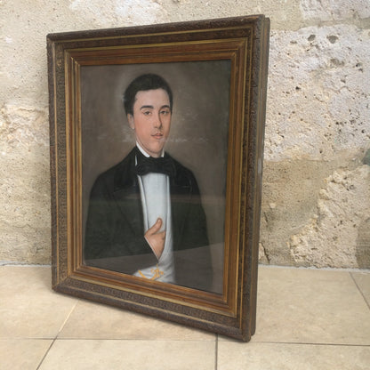 19th c French school portrait of a gentleman