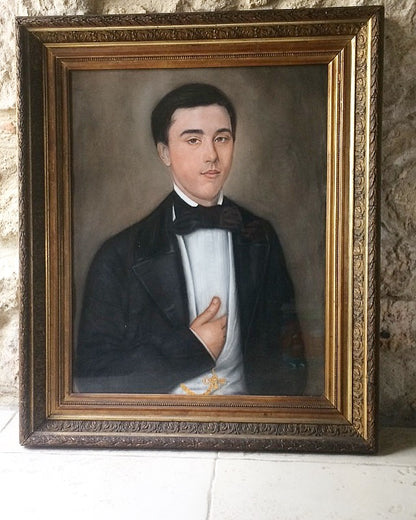 19th c French school portrait of a gentleman