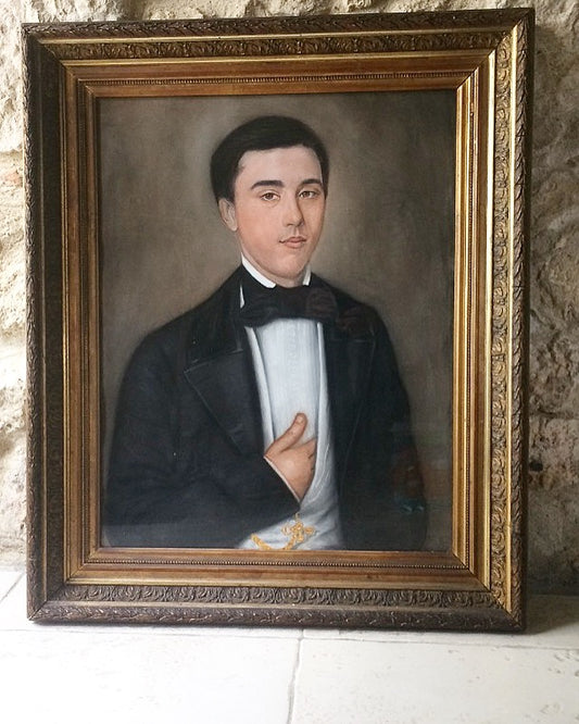 19th c French school portrait of a gentleman