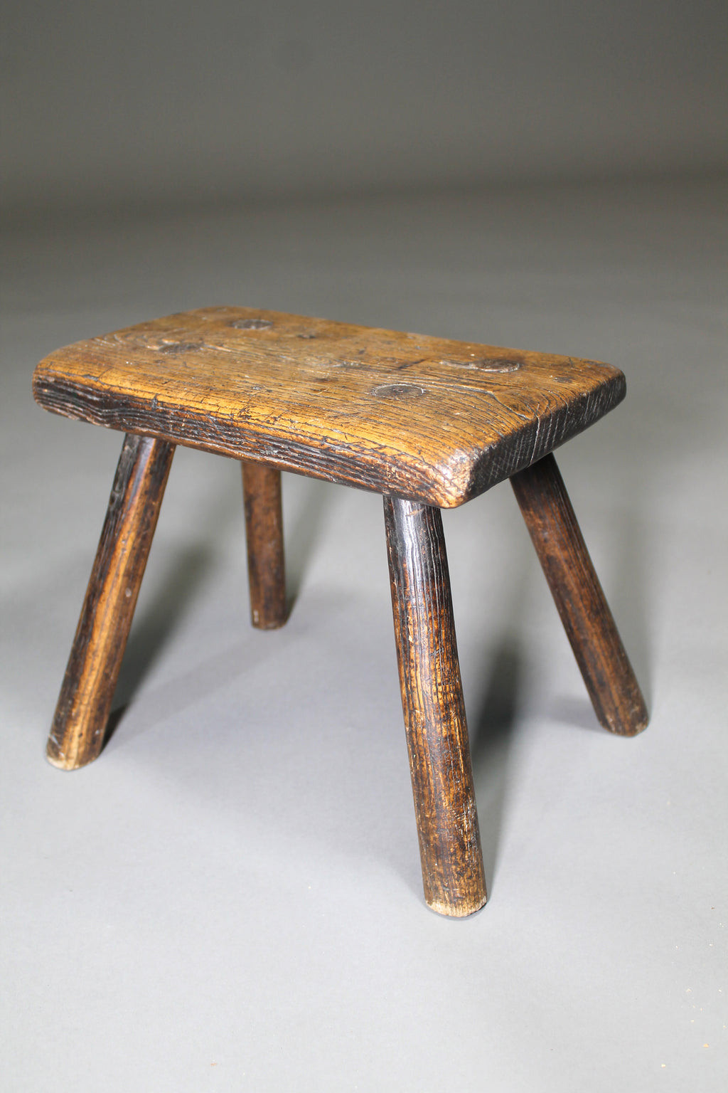 A fine early 19th c ash stool