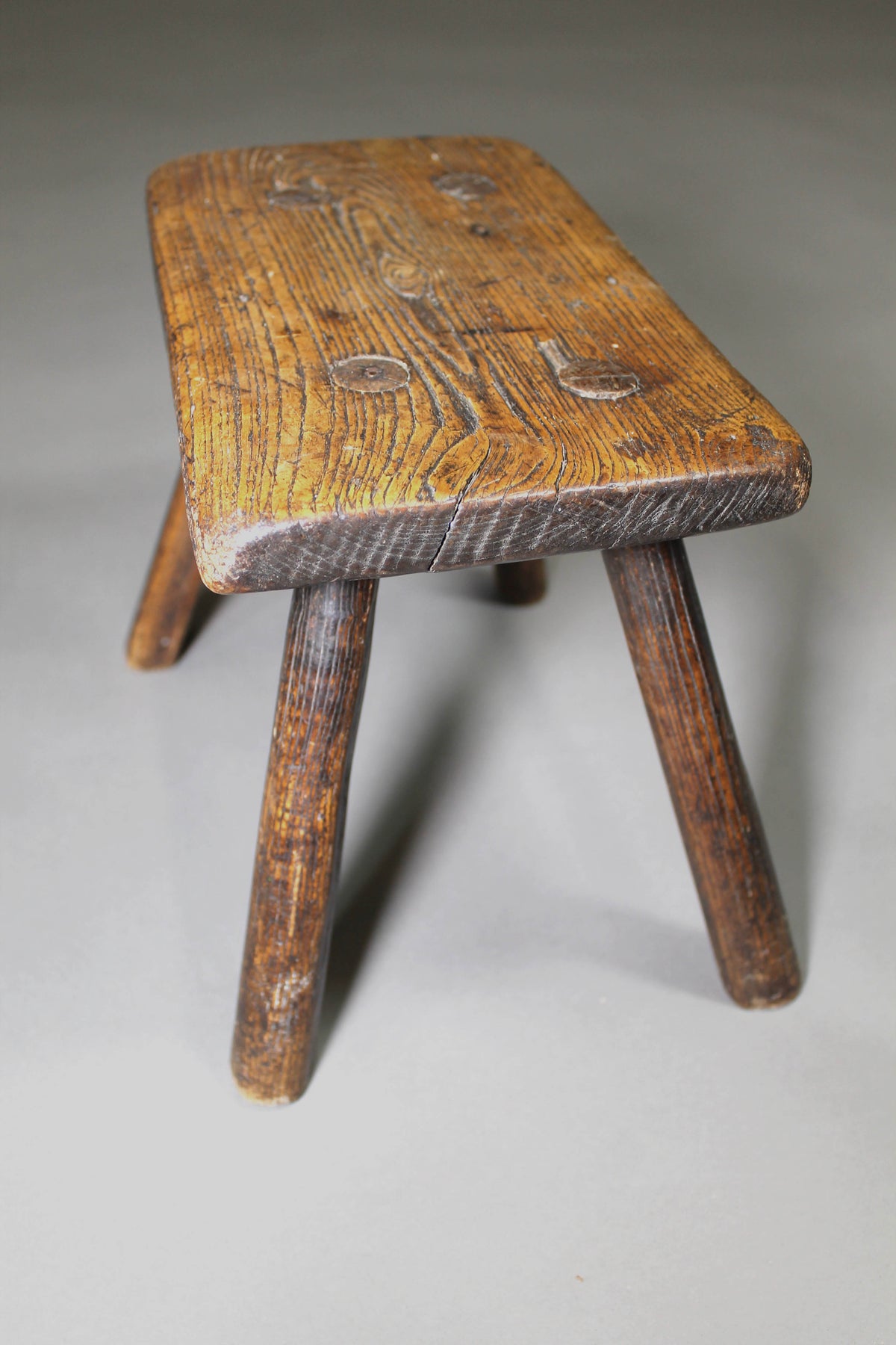 A fine early 19th c ash stool