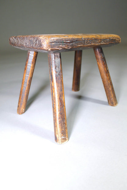 A fine early 19th c ash stool