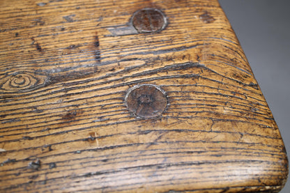 A fine early 19th c ash stool