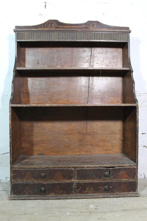 Early  19th c waterfall bookcase of smaller proportions