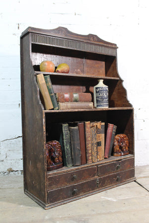 Early  19th c waterfall bookcase of smaller proportions