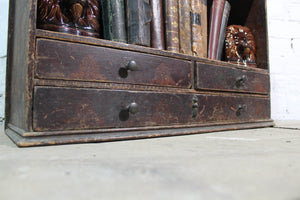 Early  19th c waterfall bookcase of smaller proportions