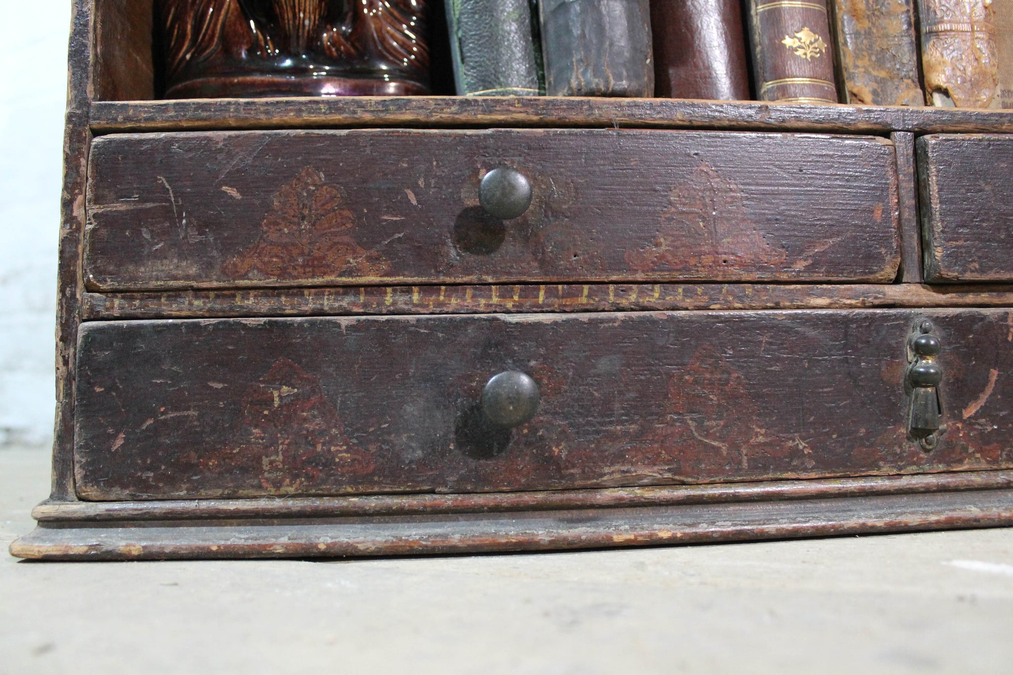 Early  19th c waterfall bookcase of smaller proportions