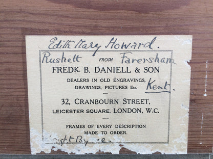 A rare proof before title engraving of 1st Earl of Nottingham from Tusmore House in 4th Earl of Effingham's collection