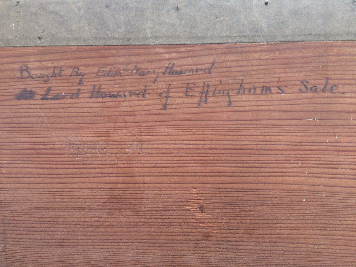 A rare proof before title engraving of 1st Earl of Nottingham from Tusmore House in 4th Earl of Effingham's collection