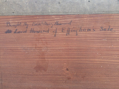 A rare proof before title engraving of 1st Earl of Nottingham from Tusmore House in 4th Earl of Effingham's collection