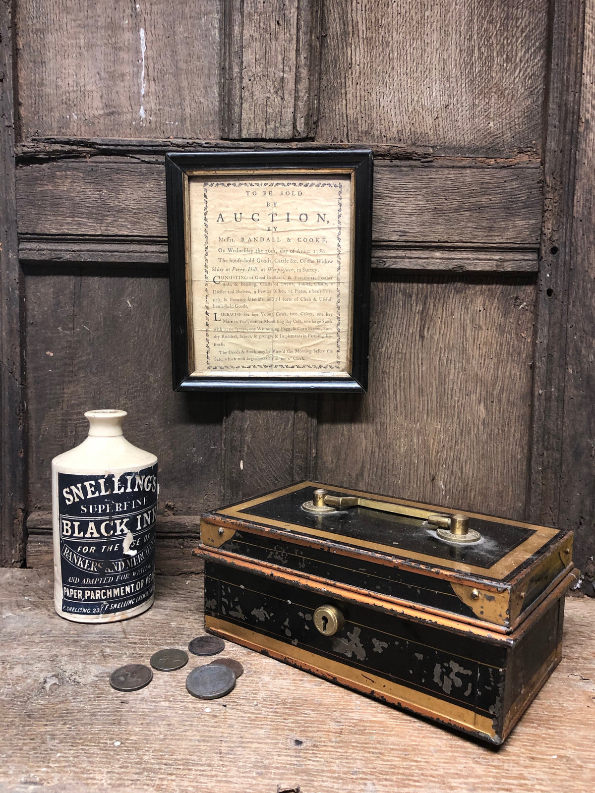 George III auctioneer's handbill