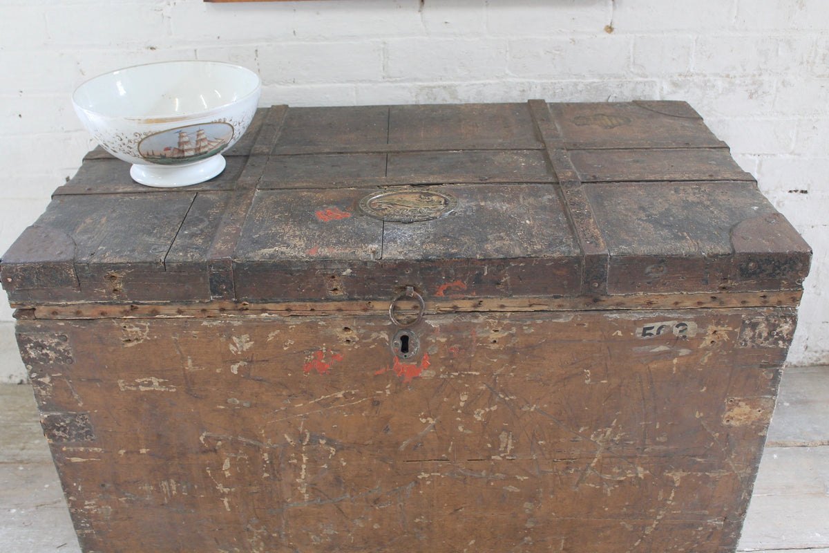 19th century Royal Navy campaign chest