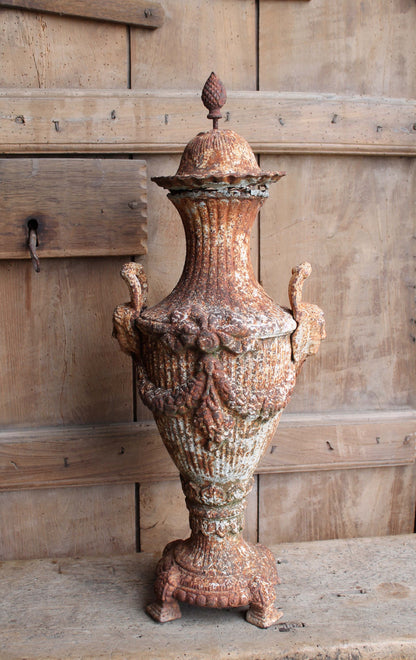French cast iron urn
