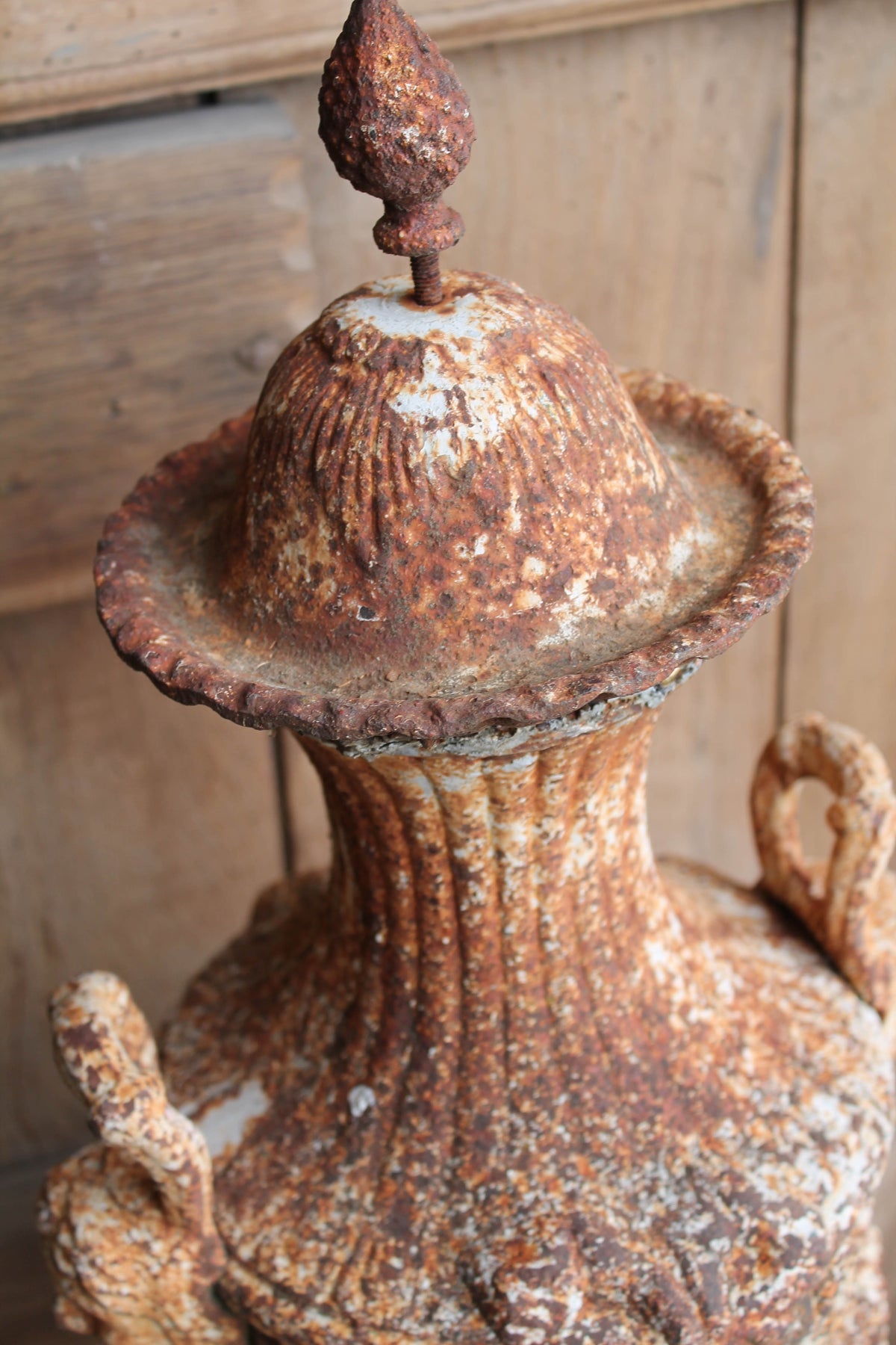French cast iron urn
