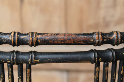 Reserved - Regency faux bamboo chair c. 1825