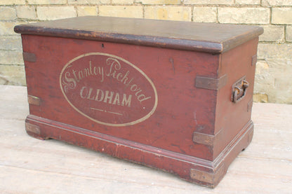 Victorian chest in original paint Stanley Pickford. Oldham