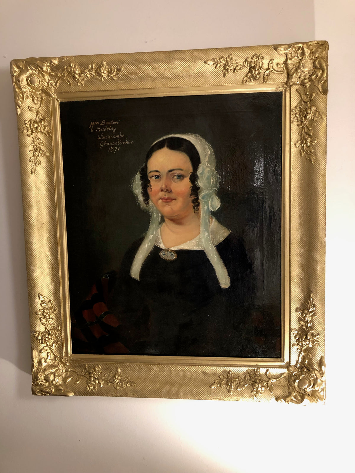 Portrait of a Mrs Beaton of Sudeley, Winchcombe, Gloucestershire